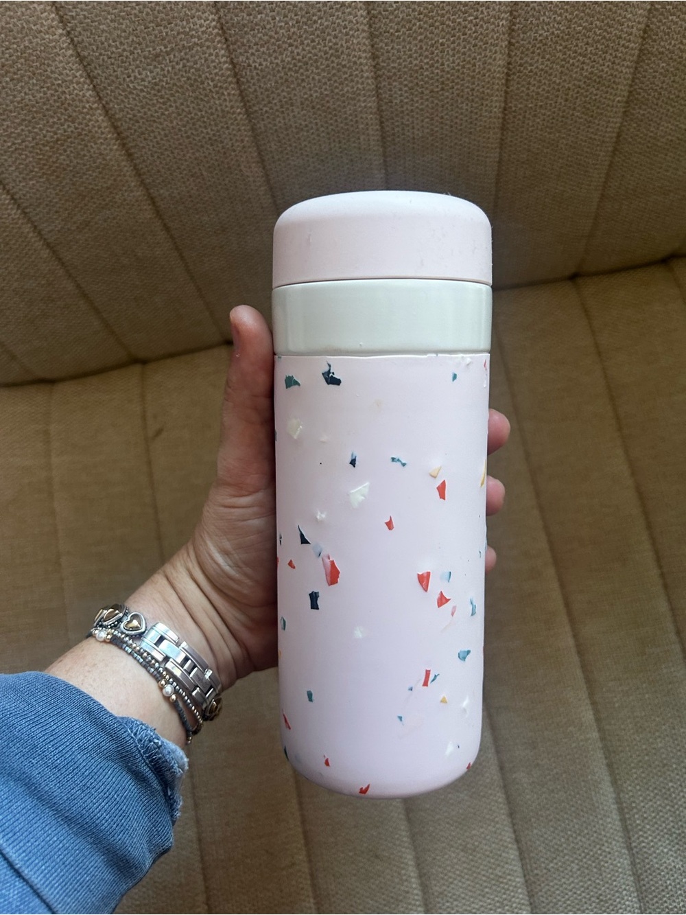 NEW W&P Porter 16 oz Insulated Bottle Terrazzo Blush